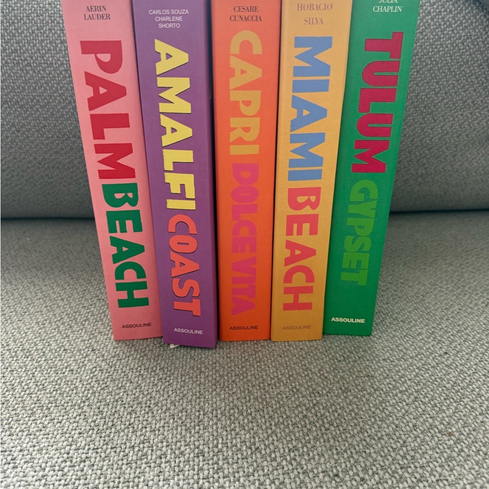 Assouline Colorful Coffee Table Books Set